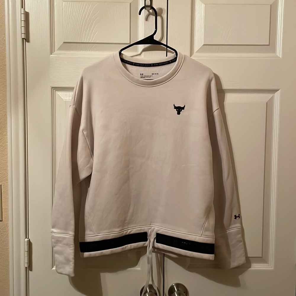 Womens Under Armour Project Rock Charged Cotton Crew Sweater